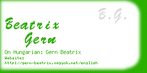 beatrix gern business card